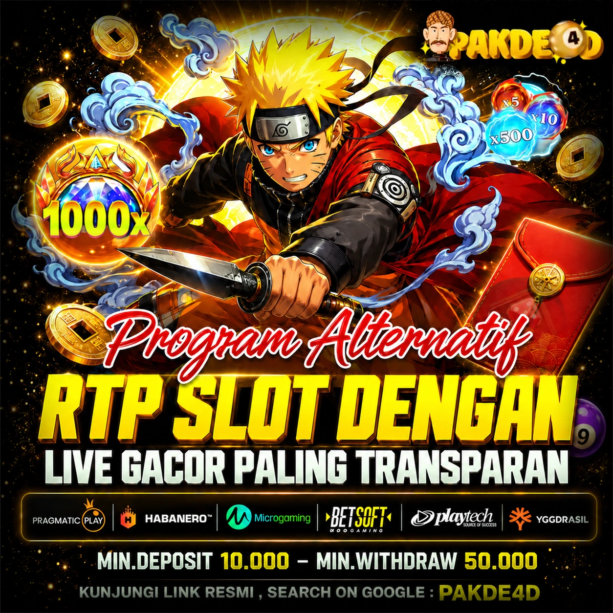 PAKDE4D | Program Alternatif RTP Slot Dengan Live Gacor Paling Transparan