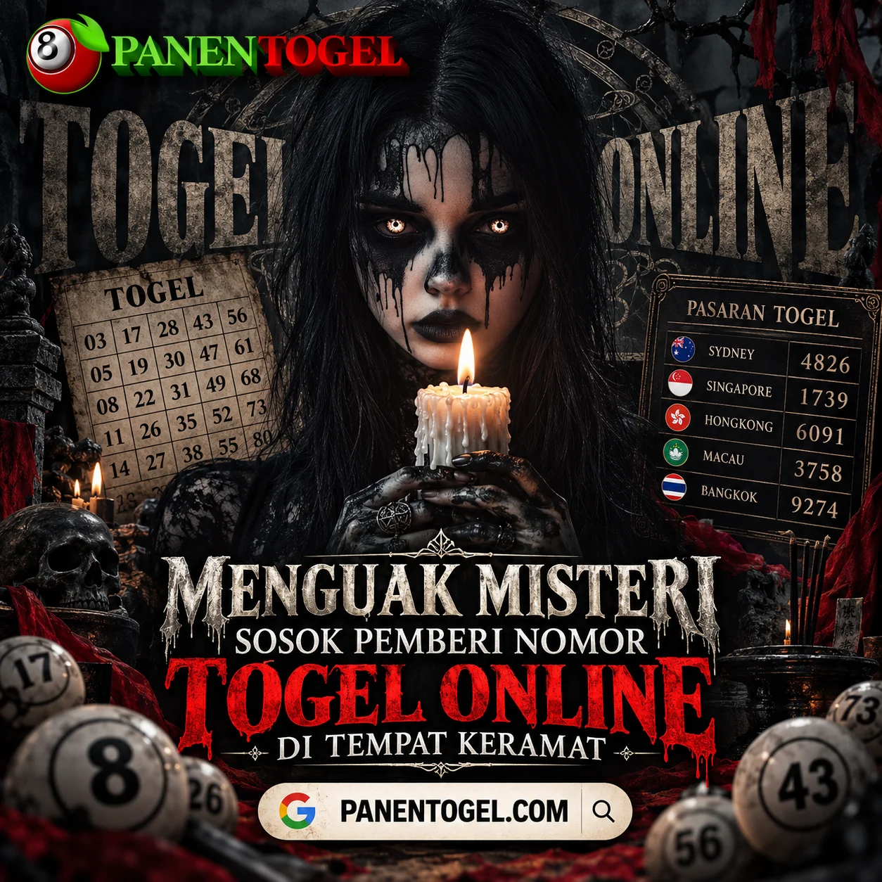PANENTOGEL ☣ Menguak Misteri Sosok Pemberi Nomor Togel Online Di Tempat Keramat by Hey siriusly