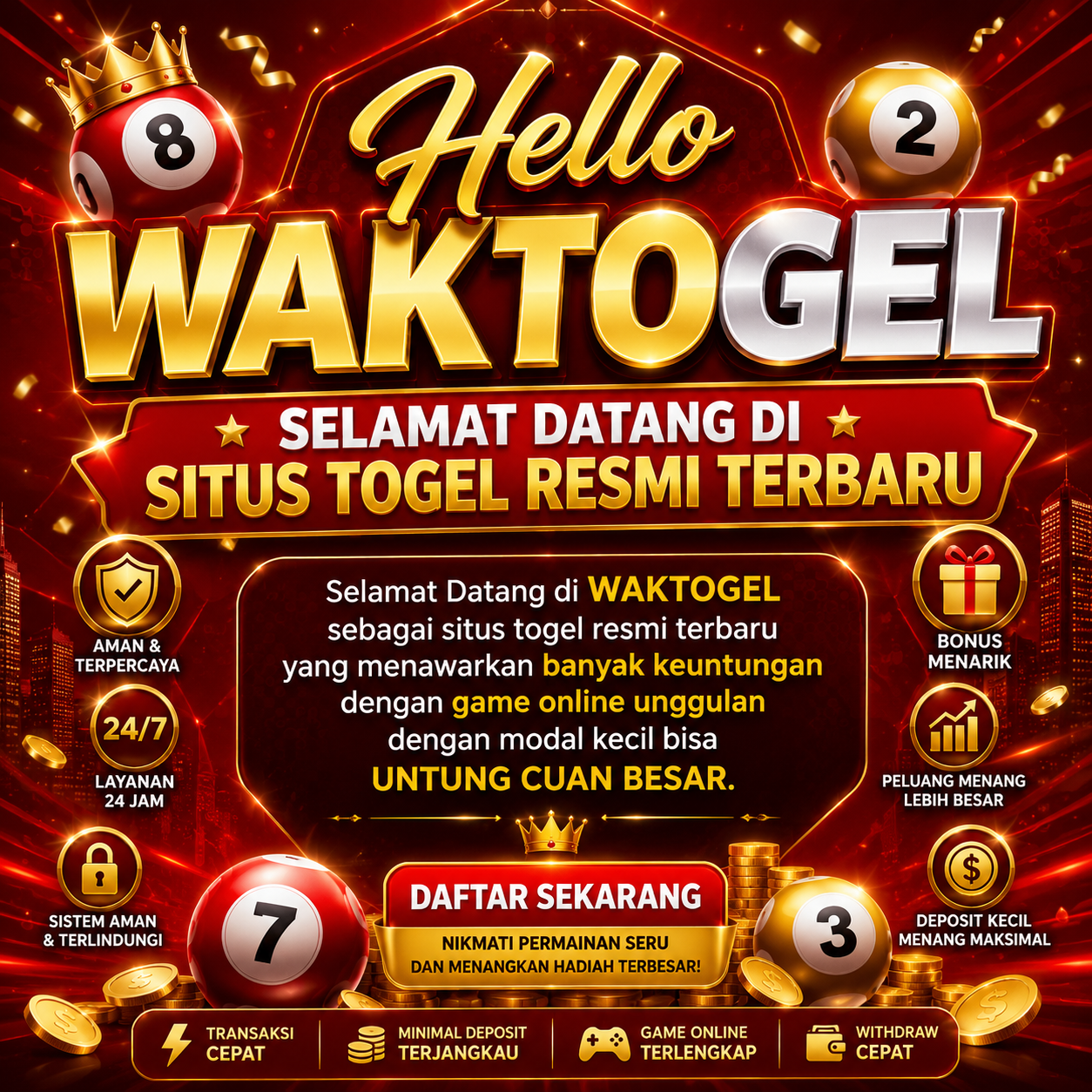 Hello WAKTOGEL - Selamat Datang di Situs Togel Resmi Terbaru 